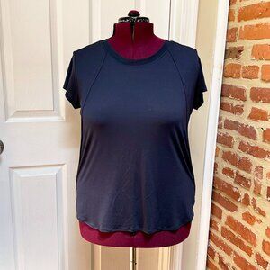 NWOT C9 by Champion Navy Blue Duo Dry Vented Back Wicking Tee